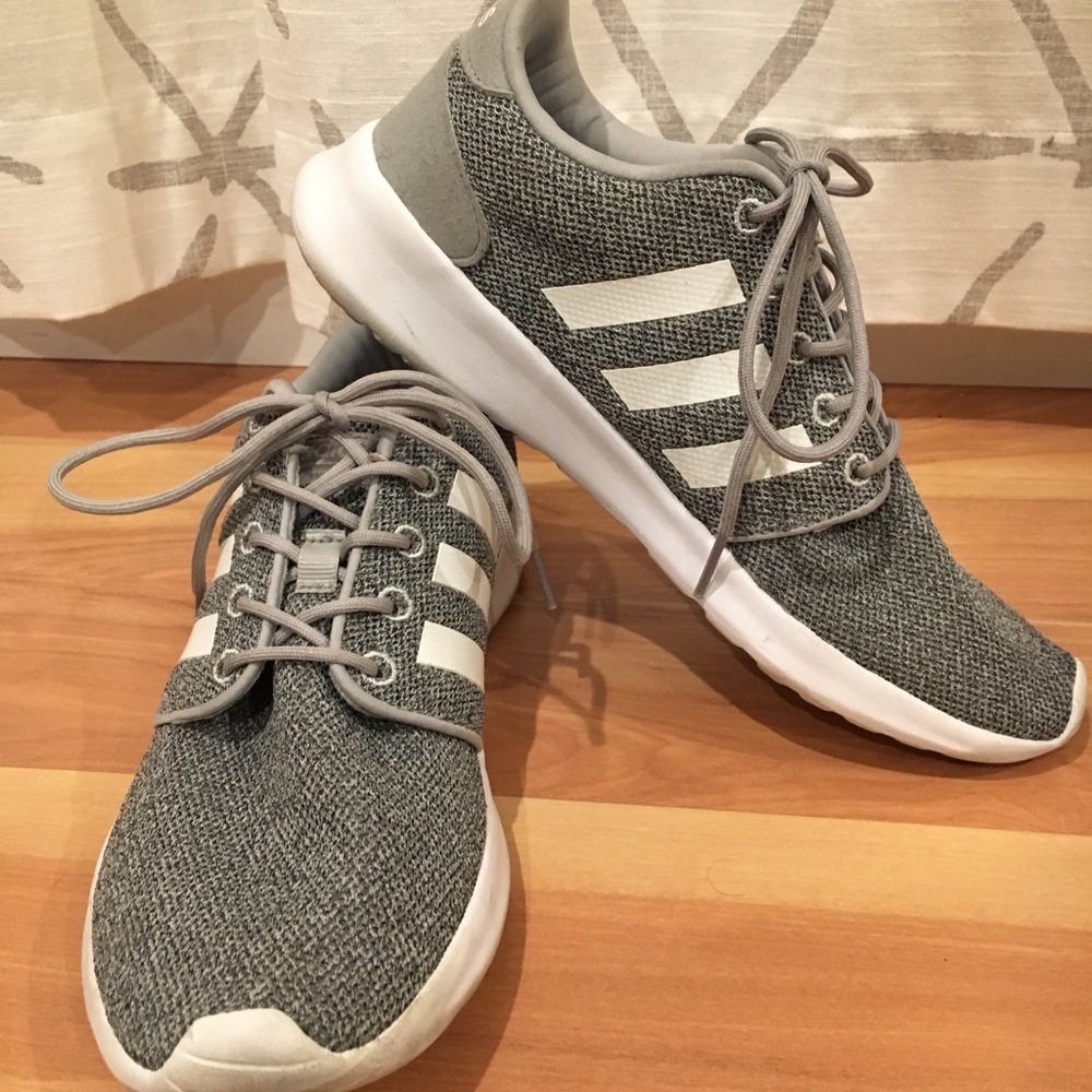 Adidas gym shoes.